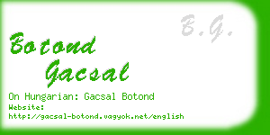 botond gacsal business card
